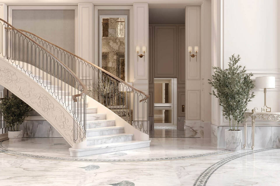 Mansions with elevators and exclusive finishes